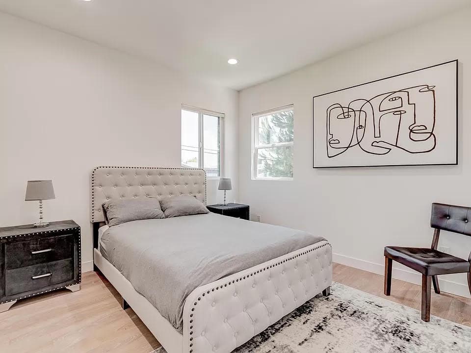Private bedroom at a California treatment home